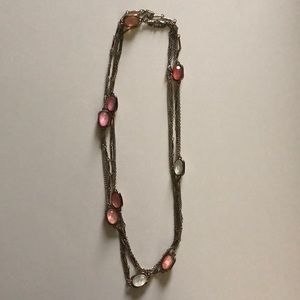 Long jeweled necklace